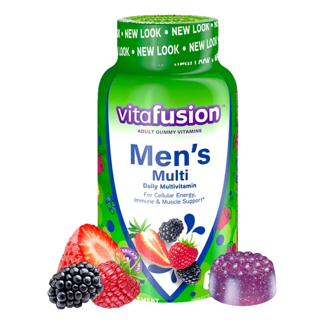Vitafusion Men's Multivitaminico 220 Gomitas Sabor Frutilla
