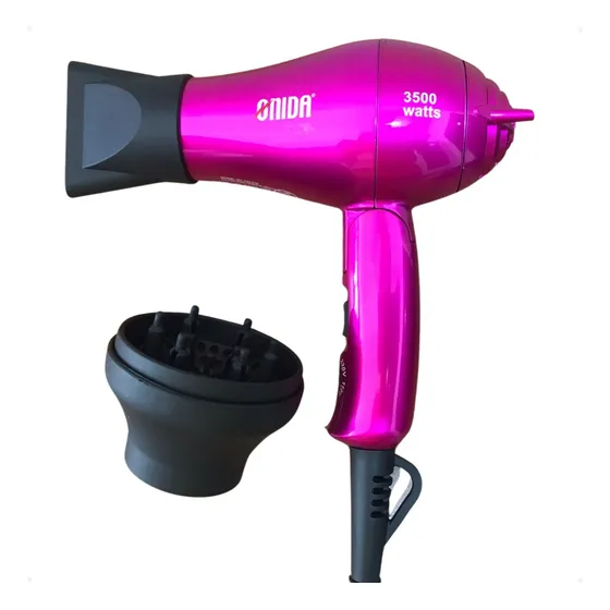 Mini Secador De Cabelo Para Viagem Bivolt 3500w + Difusor