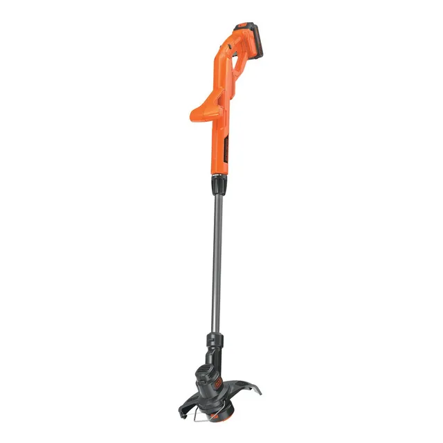 Desbrozadora de césped inalámbrica Black+Decker LST201 color negro y naranja