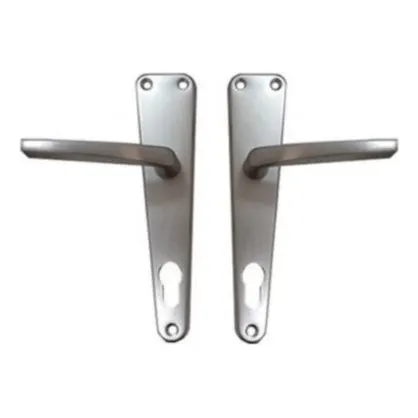 Manilla Metalica Para Puertas Plateada