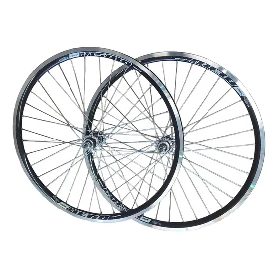Roda Aero Aro 26 X 1.1/2 C/ Cubo Rolamento Raios Grosso