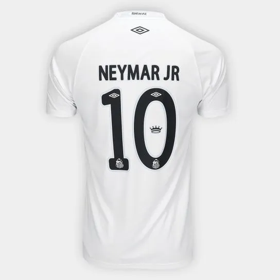 Camisa Santos I 25/26 Neymar N° 10 Torcedor  Masculina