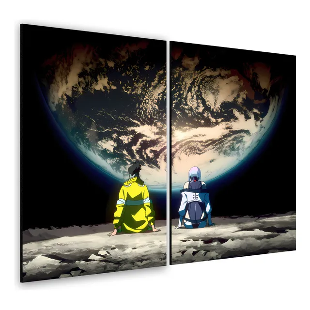 Quadro David E Lucy Cyberpunk Edgerunners Anime Poster Lua