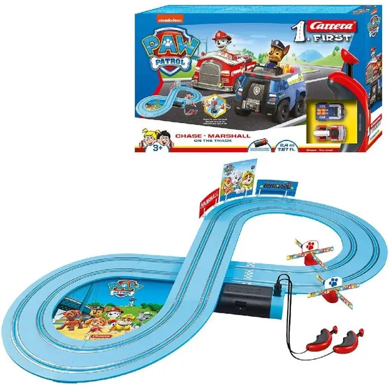Paw Patrol  Chase Y Marshall On The Track (2,4 Mts) Carrera