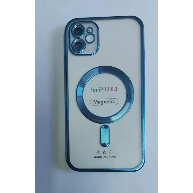 Funda Magsafe Transparente Metalizada Para iPhone 11 