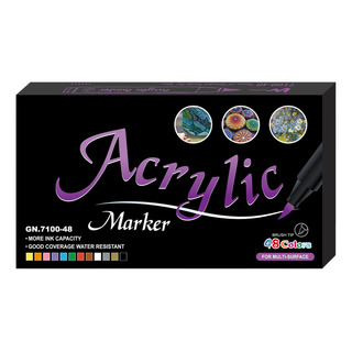 Juego De Marcadores De Pintura Acrílica Punta De Pincel Juego De Marcadores De Pintura Acrílica Punta De Pincel