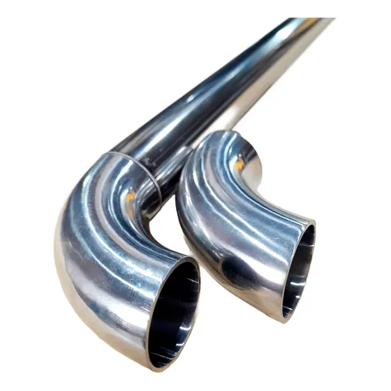 Set 1 Mt Tubo Acero Inoxidable 304 32mm 1 1/4  + 2 Codos 32