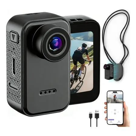Câmera Esportiva SPOETRY 4K Wi-Fi para Ciclismo e Acampamento