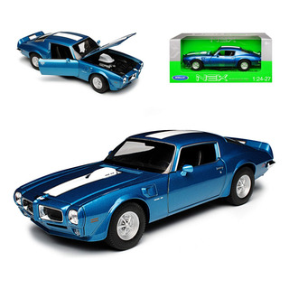 Pontiac Firebird 1972 Trans Am Welly 1/24 Color Azul Acero Pontiac Firebird 1972 Trans Am Welly 1/24 Color Azul Acero