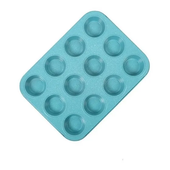 Molde Bandeja Para 12 Cupcake O Muffin Para Hornear De Acero