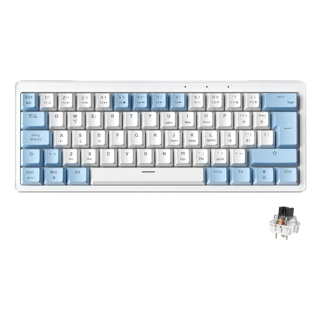 Teclado Mecánico 60% Español Con Cable Usb-c Zifriend Ag61