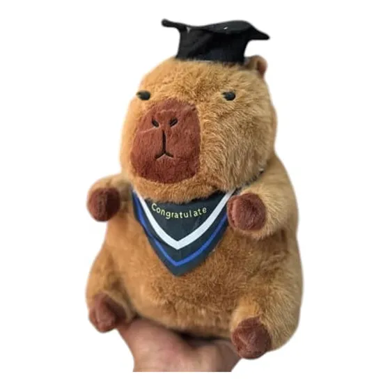 Capibara Graduado Peluche Importado