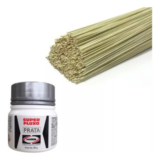 Kit 5 Vareta Foscoper + 1 Fluxo Para Solda De Prata Kit 5 Vareta Foscoper + 1 Fluxo Para Solda De Prata