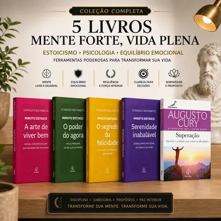 Kit Livros Minuto Estoico - Inteligência Emocional
