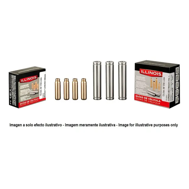Guias Valvulas Illinois P/ Dodge 1500/1800 Gnc Bronce (esc)
