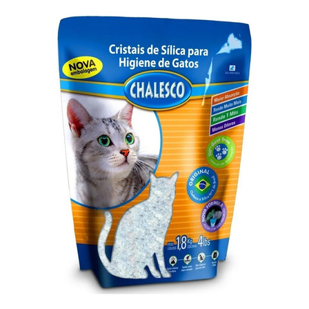 Chalesco Areia Sanitária Cristais Sílica Em Gel Grossa 1.8kg Chalesco Areia Sanitária Cristais Sílica Em Gel Grossa 1.8kg
