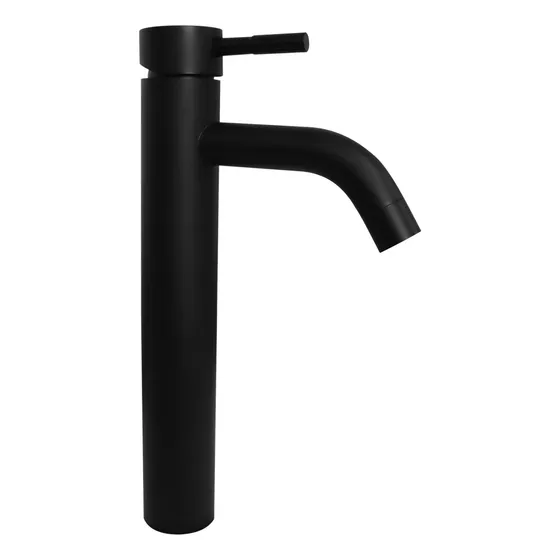 Lux  Sany Llave Monomando Alto Acero Inox Negro Mate 2682kh Negro Mate