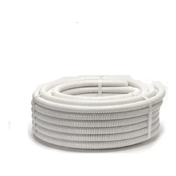 Caño Corrugado Flexible 7/8  Blanco Pvc Ignifugo Rollo 25 Mt