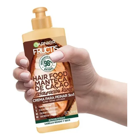 Crema Para Peinar Fructis Hair Food Cacao 300ml