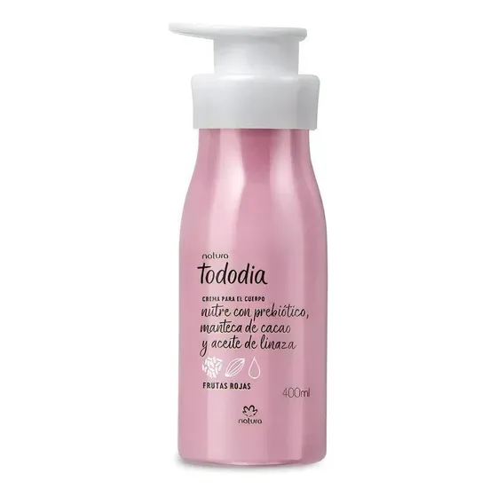Natura Hidratante Corporal Tododia Crema De 400 Ml Fragancia frutas rojas