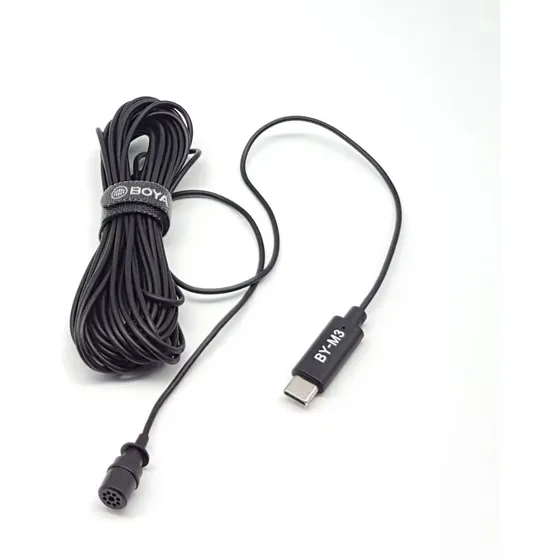 Micrófono Boya By-m3 Lavalier Conector Usb-c En Chile Color Negro | Cuotas sin interés