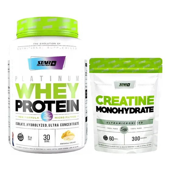 Star Nutrition Whey Protein 2lb + Creatina Monohidrato 300gr