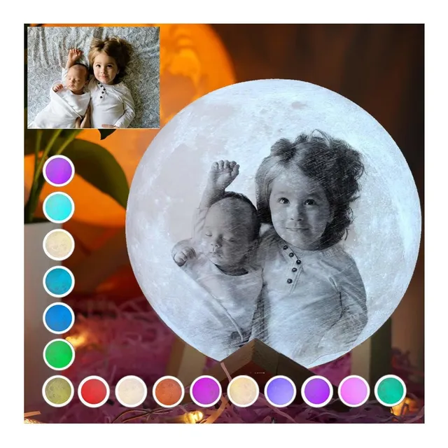 Lampara Luna Pubsooup Personalizada Foto 3d Imagen 3