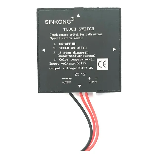 Sensor De Espelho Touch-screen Led Stilo 01.