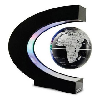 . Flutuante Levitação Magnética Globe Ball Light Led World . Flutuante Levitação Magnética Globe Ball Light Led World