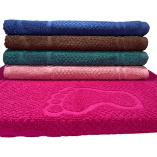 Kit 5 Tapetes Toalha Piso Banheiro Felpudo Atoalhado 560g/mÂČ Kit 5 Tapetes Toalha Piso Banheiro Felpudo Atoalhado 560g/mÂČ
