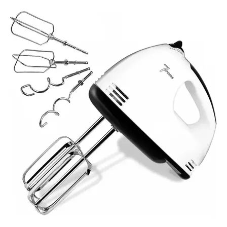 Batedeira De Mão Iigenai 7 Velocidades Elétrica Branca Branco 127v 50hz/60hz