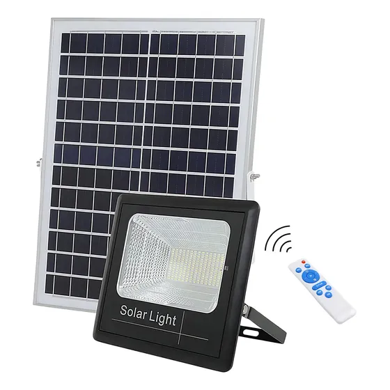 Foco Solar 500w Panel Solar y control remoto carcasa negro luz Blanco Frío | Cuotas sin interés