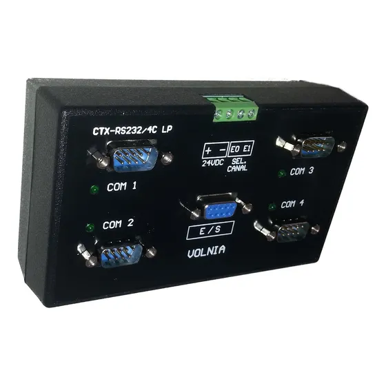 Multiplexor Rs232 Volnia Ctx-rs232/4c Lp