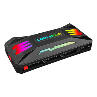 Controlador Coolmoon Rgb 4 Pinos Pwm 5v 3 Pinos Argb Ventila Controlador Coolmoon Rgb 4 Pinos Pwm 5v 3 Pinos Argb Ventila