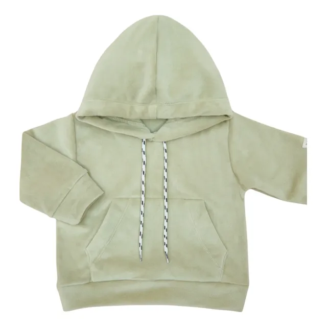 Buzo Plush Canguro Mini Anima Abrigo Bebe Kids Verde Seco