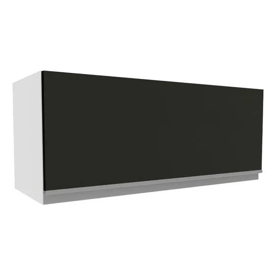 Alacena Gabinete Superior Cocina Madesa Glamy 80cm Bn Color Blanco/Negro