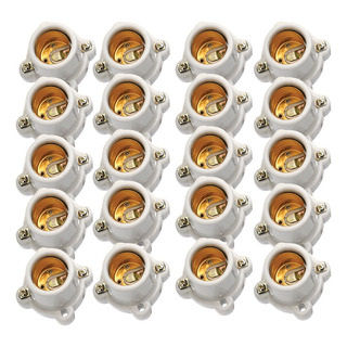 50 Pzs. Portalámparas Base Cuadrada 50 Pzs. Portalámparas Base Cuadrada