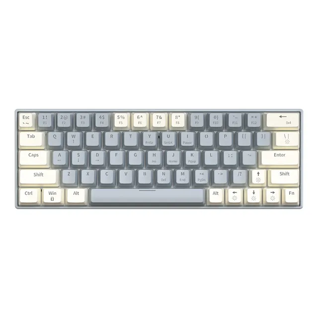 Teclado Mecánico T61 - Switch Rojo, Usb, Led, Hot-swap,usb-c