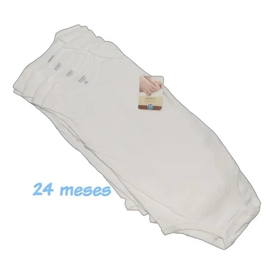 Set De 5 Bodies Carters Para Varoncito (blancos)