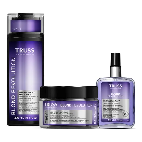Truss Kit Blond Revolution: Shampoo + Máscara + Finalizador