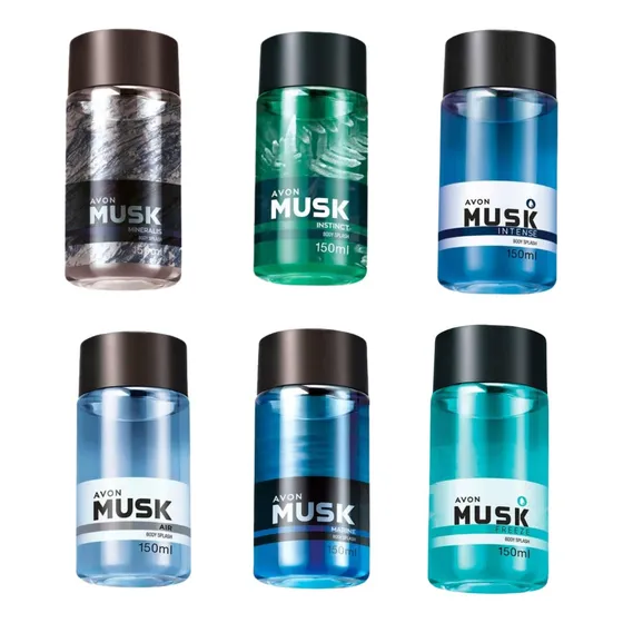 Deo Colônia Musk Avon 90ml Kit Com 6 Unidades