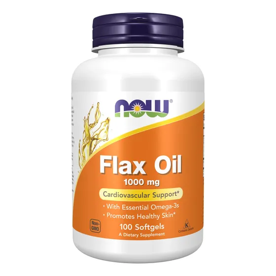 Aceite De Lino Supplements Now Foods De 1000 Mg Con Aceite D