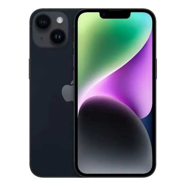 Apple Iphone 14 (128) - Medianoche (esim) Excelente Grado A Negro (Reacondicionado)