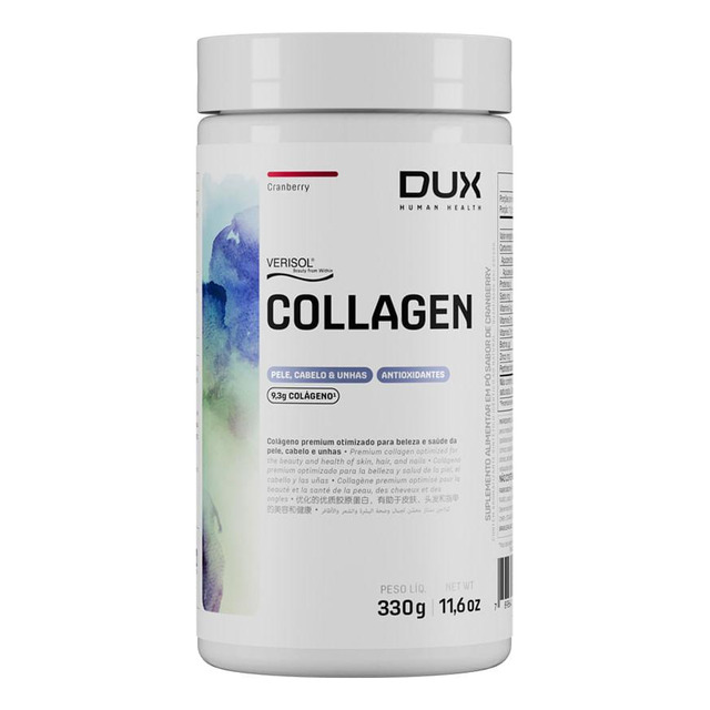 Colágeno Hidrolisado Verisol Dux Nutrition - 330g Sabor Cranberry Colágeno Hidrolisado Verisol Dux Nutrition - 330g Sabor Cranberry