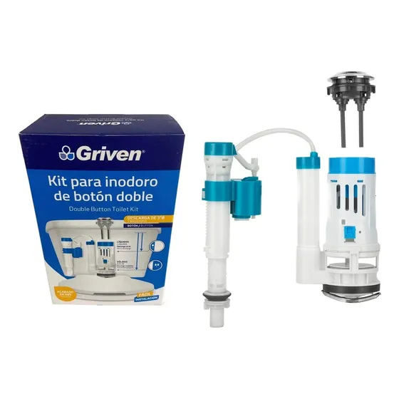 Herraje De Poceta Griven Tanque Bajo Doble Botón Superior