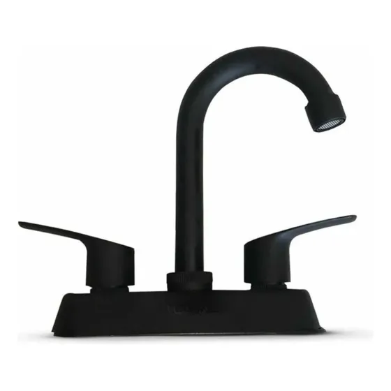 Grifo Mezcladora Para Baño Lavabo Latón Negro Mate 4022n