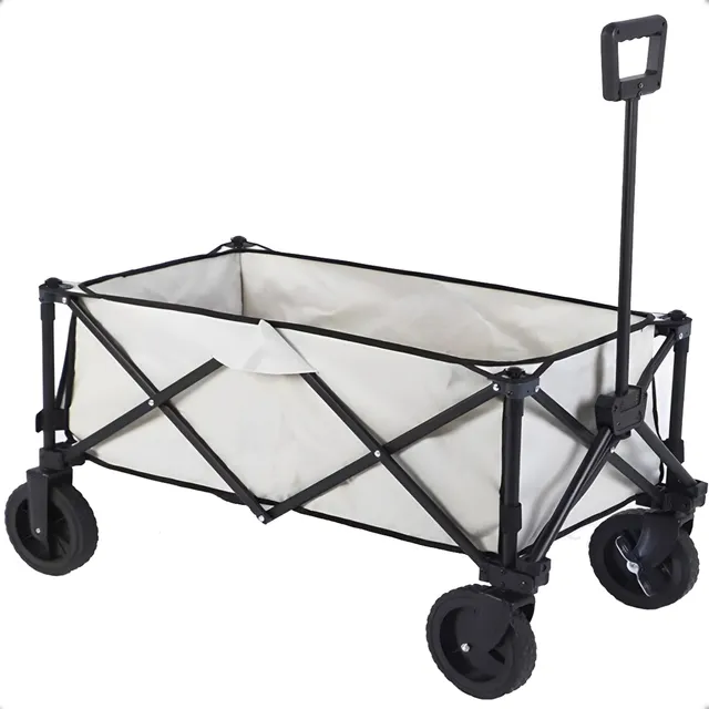 Carro Plegable Portatil Acero Reforzado Camping Playa 100 Kg