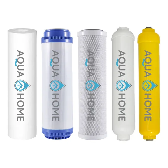 Kit Repuestos Osmosis Inversa 5 Etapas Pp+cag+cto+t33+min 10 Color Azul
