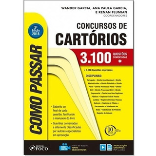 Como Passar Em Concursos De Cartório - 3.100 Questões - Novo Como Passar Em Concursos De Cartório - 3.100 Questões - Novo