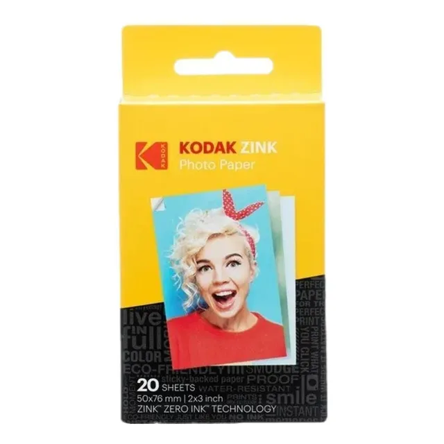 Papel fotográfico Kodak 2 X3 Premium Zink, 20 hojas, otros colores